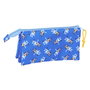 Trousse Fourre-Tout Triple Bluey Let's play Bleu 22 x 12 x 3 cm