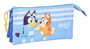 Safta Portatodo Triple Bluey "Let's Play" - Boîte de rangement pour enfants - 22 x 12 x 3 cm - À partir de 3 ans