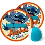 Disney - Jeu de lance-attrape Stitch avec 2 raquettes scratch et balle souple adhésive pour enfants - Jouet d'extérieur et d'intérieur pour motricité et coordination