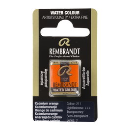 Rembrandt Aquarelle en Pastille Orange Cadmium 211