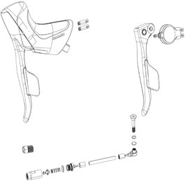 Sram Kit Leva FR/Cambio Man.sram Apex Etap AXS Der.disc