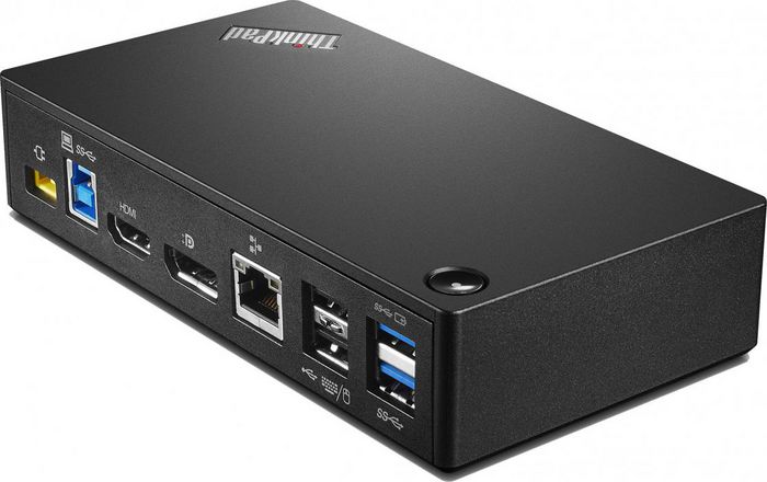 Lenovo ThinkPad USB 3.0 Ultra Dock - Station d'accueil USB universelle pour PC, 2 écrans 4K/2K, Gigabit Ethernet, ports USB, charge