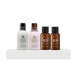 Molton Brown: Coffret Conditioner Hair Therapy, Soins Purifiant, Volume et Réparation, Indian Cress 50 ml, Kumudu 50 ml, Mandarin & Clary Sage 30 ml, Kumudu 30 ml
