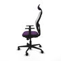 Piqueras y Crespo Chaise de Bureau Jorquera avec Appui-tête, Violet et Blanc