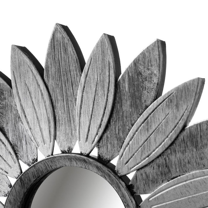 BigBuy Home Miroir mural Argenté 26 x 1,5 x 26 cm (3 Unités)