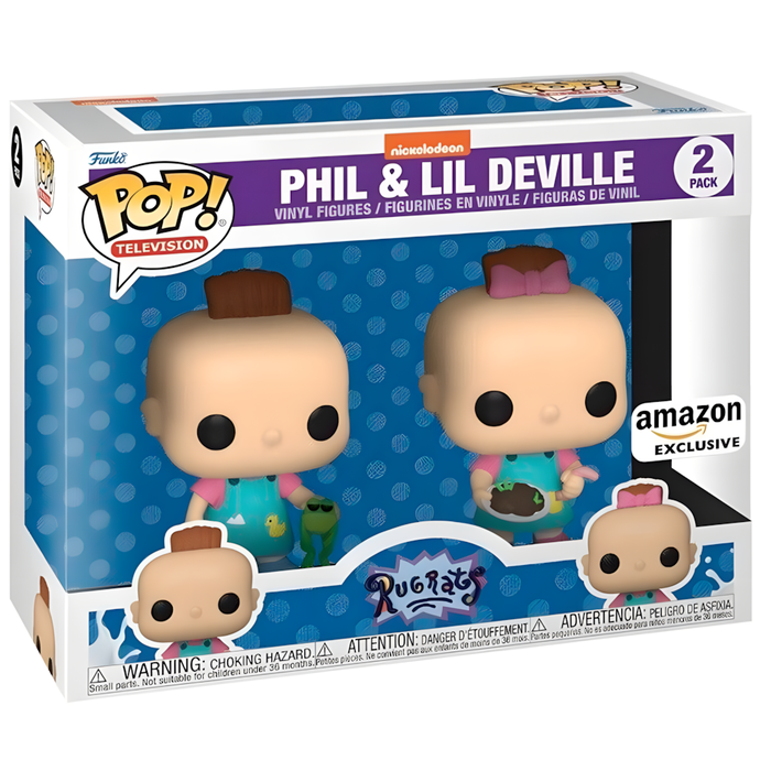 FUNKO Blister 2 figures POP Rugrats Phil & Lil Exclusive FUNKO Blister 2 figures POP Rugrats Phil & Lil Exclusive