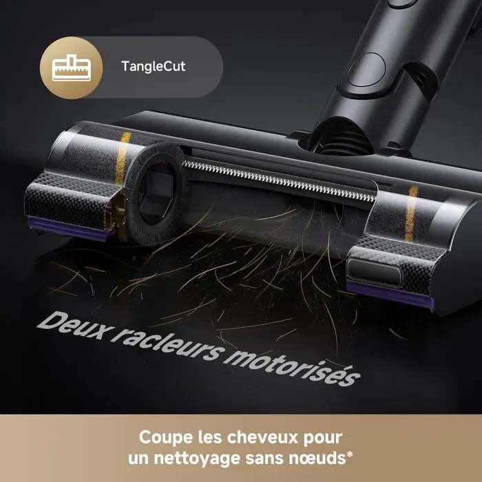 Dreame V30 - Aspirateur balai sans fil - Puissance 330 AW - Nettoyage des bords à 0 mm - Filtration HEPA 99,99% - Brosse OmniX 2.0