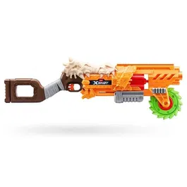 Zuru X-SHOT Horrorfire Doomsday - Lanceur de fléchettes avec lame tournante en mousse - Portée 27 m - 16 fléchettes incluses - Pour enfants à partir de 8 ans