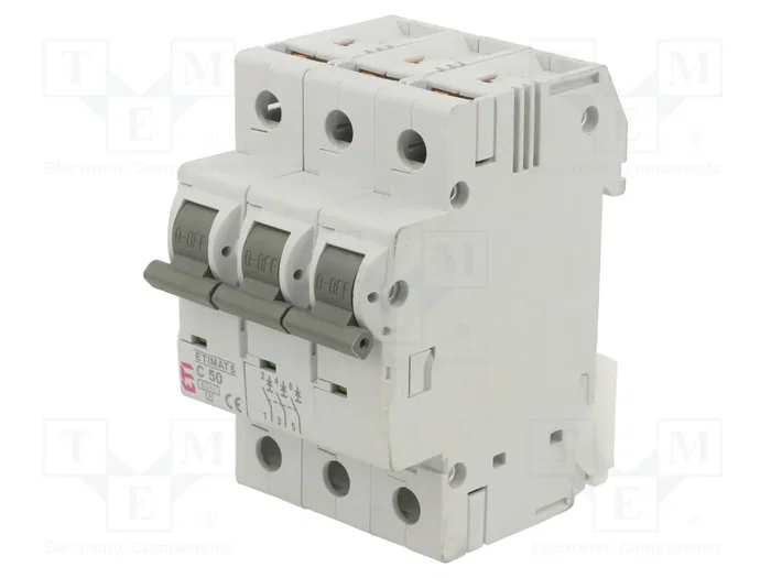 ETI POLAM Disjoncteur ETIMAT 6 3P C50 50A ETI POLAM Disjoncteur ETIMAT 6 3P C50 50A