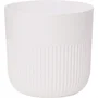 GARDEN ID Pot de fleurs Luca Grande Rond Blanc Ø 30 cm - H 30 cm - 17 Litres