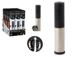 Kinvara Tire-bouchon électrique 22,8 cm acier noir (Set de 12)