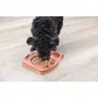 Kerbl Jeu de réflexion et apprentissage pour chien et chat - Distributeur de friandises avec plateau à lécher - Motricité et intelligence - 30 x 28 cm - Saumon et marron