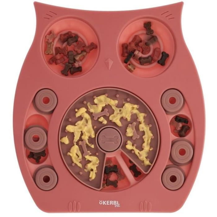 Kerbl Jeu de réflexion/apprentissage Owl - Saumon et marron - 30 x 28 cm
