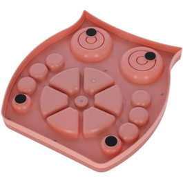 Kerbl Jeu de réflexion/apprentissage Owl - Saumon et marron - 30 x 28 cm