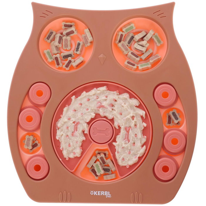 Kerbl Jeu de réflexion/apprentissage Owl - Saumon et marron - 30 x 28 cm