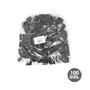 WOLFPACK LINEA PROFESIONAL Embouts de protection plastique carrés 40x40 mm, Noir, 100 unités