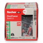 Fischer Tacos duopower s Ø8 x 40 mm + vis ø5 x 55 mm, boîte de 50 pcs
