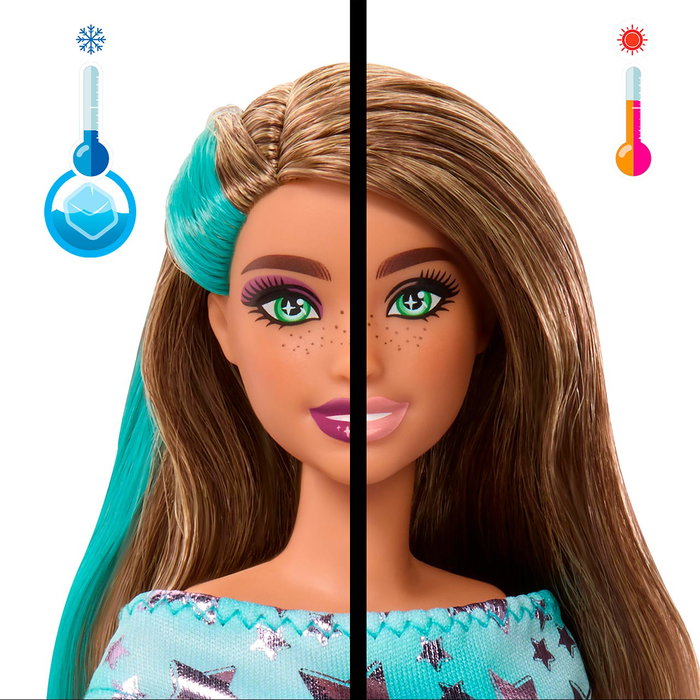Barbie Poupée Party Reveal avec Chien Bleu et 10 Surprises
