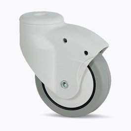 TENTE Roue pivotante MONO Ø100 mm avec bande en gomme anti-traces sans frein