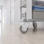 TENTE Roue pivotante MONO Ø100 mm avec bande en gomme anti-traces sans frein