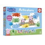Educa Acticolors - Jeu éducatif Peppa Pig - Empilement de jetons colorés et formes