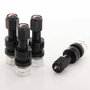 Japan Racing Ensemble de valves en aluminium V2 - Noir + Logo