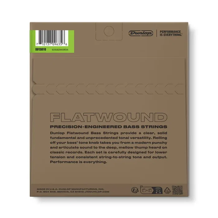 Dunlopst Juego Bajo Entorchado Plano (Escala Larga) 50-110 - Jeu de cordes pour basse