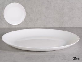 Vivalto Assiette Plate Ronde Opal Blanc 27 cm (Set de 24)