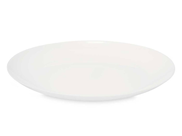 Vivalto Assiette Plate Ronde Opal Blanc 27 cm (Set de 24)