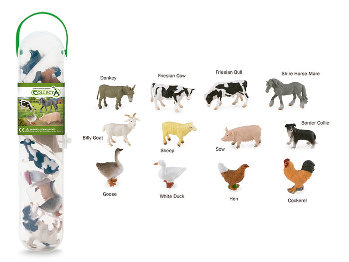 COLLECTA Box d'animaux de la ferme minis COLLECTA Box d'animaux de la ferme minis