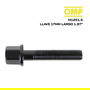 OMP Speed Jeu De 4 Vis M12x1.5 Plat Long 50 mm Clé 17 Couleur Noire Din 10.9 OMPS09641201
