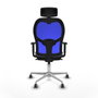 Piqueras y Crespo 1D086G2 Chaise de Bureau avec Appui-tête Gris
