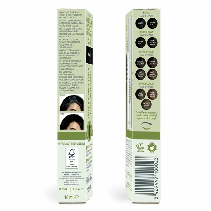 Naturtint Instant Root Retouch Retoucheur Temporaire Black 10 ml Naturtint Instant Root Retouch Retoucheur Temporaire Black 10 ml