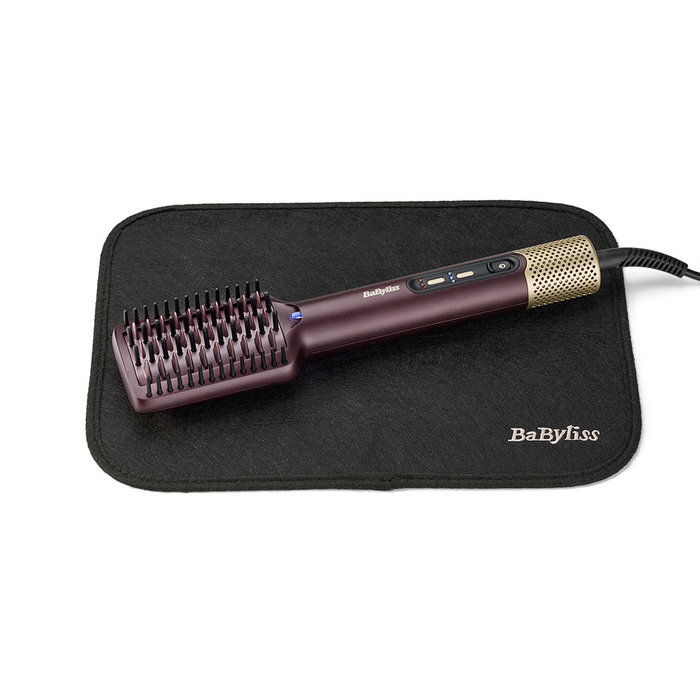 Babyliss Brosse lissante sécheuse Air Power Smooth AS6400E 900 W, technologie ionique, plaque céramique, 3 vitesses, 4 réglages chaleur, pour tous types de cheveux