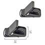 MAURER Lot de 2 pièges à souris en plastique (9,5 x 4,7 cm)