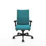 Piqueras Y Crespo Albacete Confidente Chaise de Bureau Turquoise avec Mécanisme Synchrone