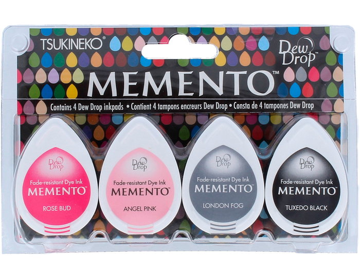 Tsukineko Set de 4 tampons à l'encre goutte MEMENTO Nuit de Fête Tsukineko Set de 4 tampons à l'encre goutte MEMENTO Nuit de Fête