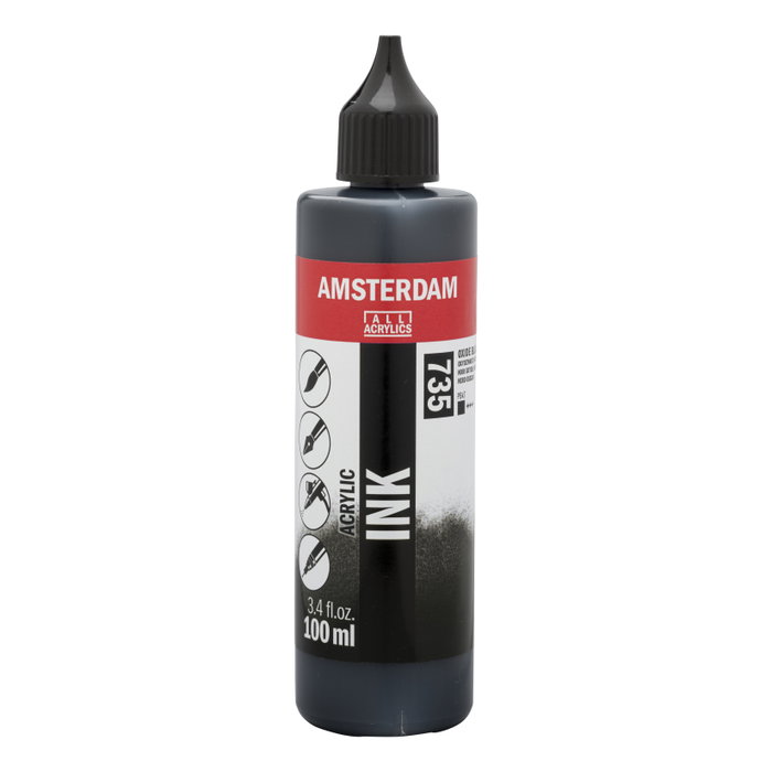 Amsterdam Peinture acrylique Negro Óxido 735, 100 ml Amsterdam Peinture acrylique Negro Óxido 735, 100 ml