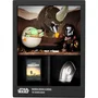 Fandrop Figurine STAR WARS Mandalorian & Grogu avec vitrine de collection, scène culte et mini affiche - 18 cm