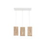 Suspension Home ESPRIT Blanc Naturel Bois d'eucalyptus 50 W 20 x 20 x 40 cm