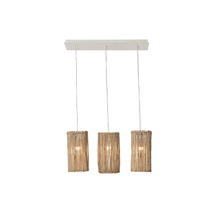 Suspension Home ESPRIT Blanc Naturel Bois d'eucalyptus 50 W 20 x 20 x 40 cm Suspension Home ESPRIT Blanc Naturel Bois d'eucalyptus 50 W 20 x 20 x 40 cm