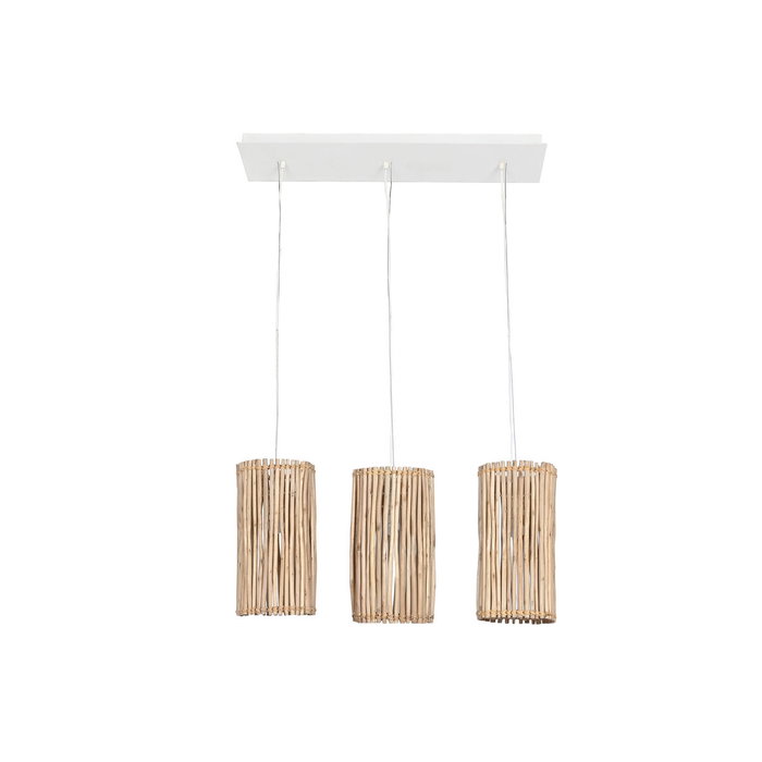Suspension Home ESPRIT Blanc Naturel Bois d'eucalyptus 50 W 20 x 20 x 40 cm Suspension Home ESPRIT Blanc Naturel Bois d'eucalyptus 50 W 20 x 20 x 40 cm
