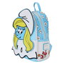 LOUNGEFLY Sac à dos Les Schtroumpfs Smurfette 26 cm - Sac à dos personnage détaillé en polyuréthane avec poches latérales