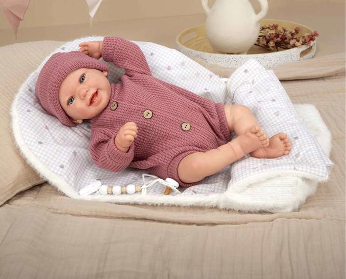 Arias Poupée Reborn Angelica 45 cm avec manta - Taille 45 cm