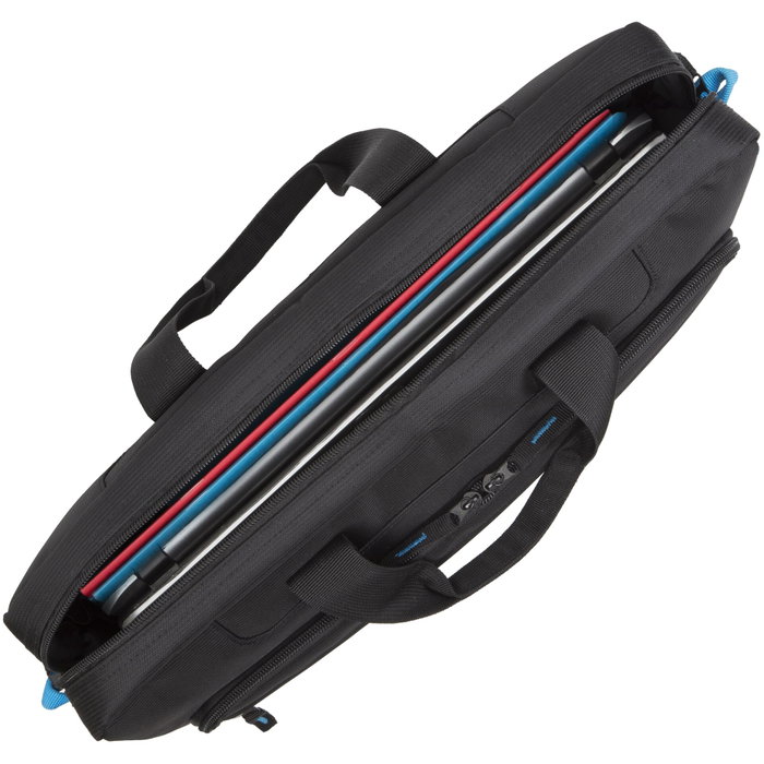 Rivacase Regent II Sacoche pour ordinateur portable 17,3 pouces - Noir