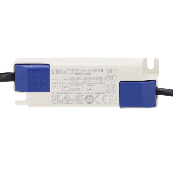 Spot encastré LED 6 W 2700 K UGR < 15 IRC > 95