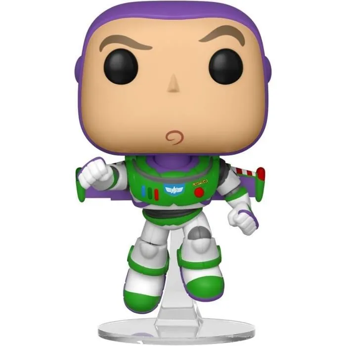 Funko Pop! Disney Pixar Toy Story 4 - Figurine Buzz l'Éclair 523, Vinyl, 9 cm, avec Socle Transparent