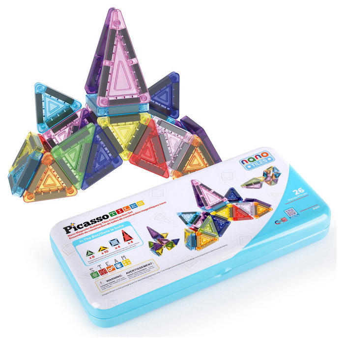 CEFA Mini blocs magnétiques 26 pièces Picasso Tiles CEFA Mini blocs magnétiques 26 pièces Picasso Tiles