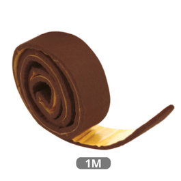 GSC Evolution Rouleau de feutre adhésif pour meubles 25mm x 1M - Marron