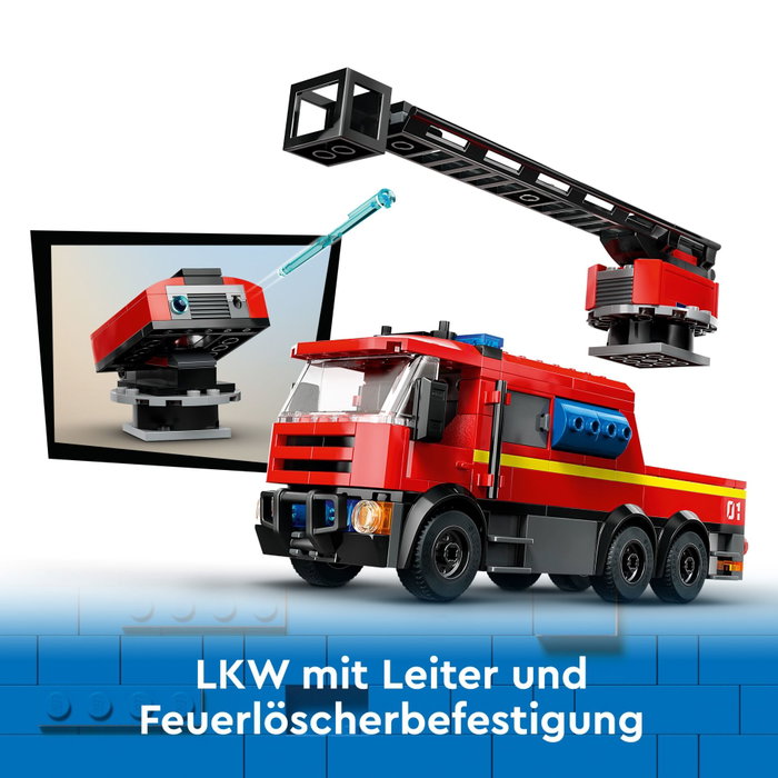 LEGO City 60414 La Caserne et le Camion de Pompiers